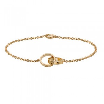 cartier love plated real 18k yellow gold bracelet replica