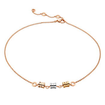 Bvlgari B.ZERO1 necklace 3-gold 3 ring pendant CL857395 replica