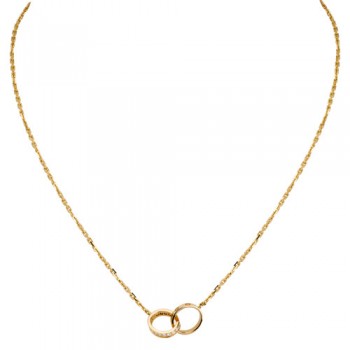 cartier love necklace yellow gold a ring covered with diamonds pendant replica