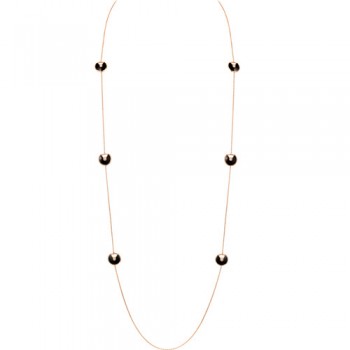 amulette de cartier pink gold necklace 6 onyx 6 diamond pendant replica