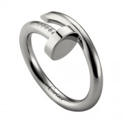 cartier juste un clou ring plated real white gold B4099200 replica