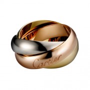 trinity de Cartier 3-gold ring titanium steel large models replica