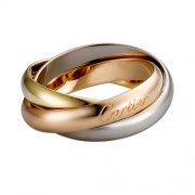 trinity de Cartier 3-gold ring titanium steel medium models B4052700 replica