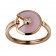 amulette de cartier pink gold ring pink opal diamond B4213400 replica