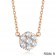 Van Cleef & Arpels Pink Gold Floral Fleurette Pendant Necklace 7 Diamonds
