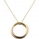 trinity de Cartier yellow gold necklace 3-gold pendant B3041300 replica