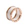 Bvlgari B.ZERO1 ring pink gold 4 band with white ceramic AN855564 replica