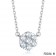 Van Cleef & Arpels White Gold Floral Fleurette Pendant Necklace 7 Diamonds
