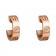 cartier love pink Gold earring inlaid with two diamonds replica